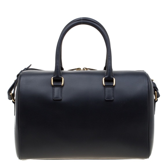 SAINT LAURENT | BLACK LEATHER CLASSIC DUFFLE 6 BAG - Picture 2 of 5